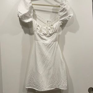 White Zara dress xs